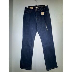 Levis Classic Straight Jeans Womens 14 MW32 L30 Indigo Hypersoft Mid Rise New